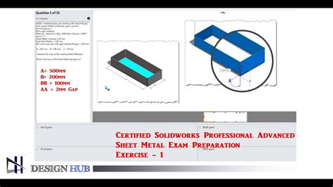 sheet metal fabrication certification|solidworks sheet metal certification.